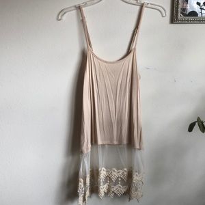 Under tank with lace